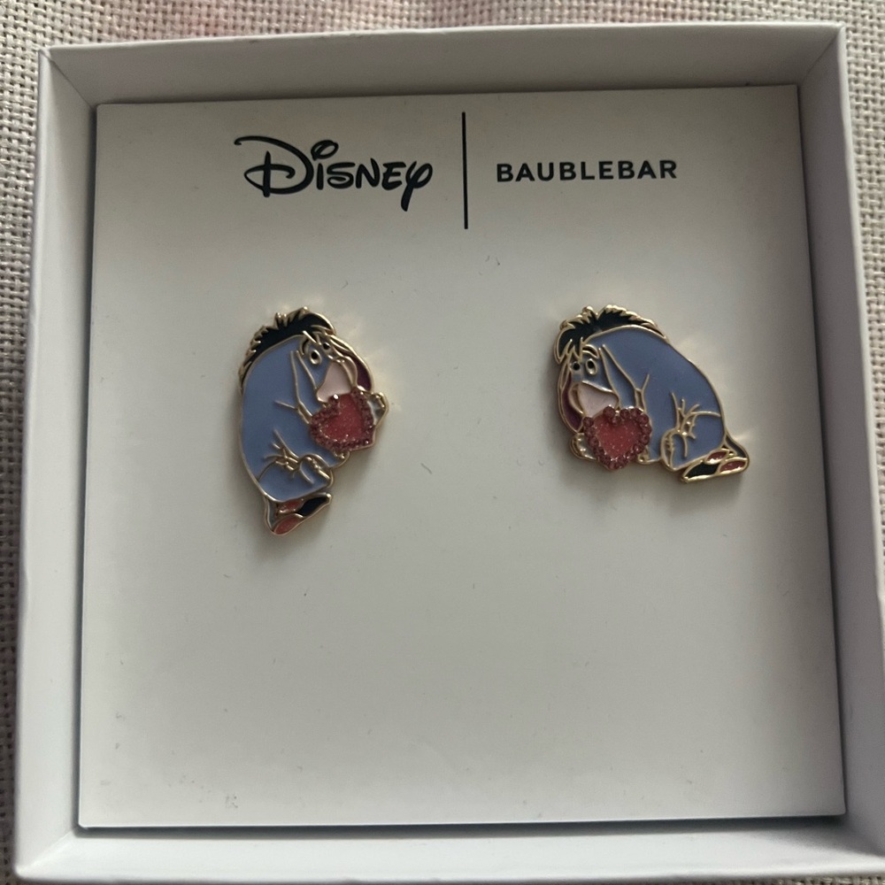 Disney Baublebar Winnie the Pooh EEYORE earrings NWB